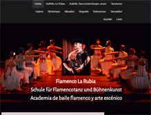 Tablet Screenshot of flamencolarubia.ch